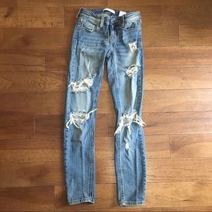 Distressed jeans from pink lily boutique